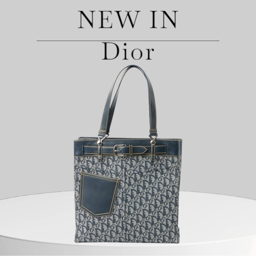 CHRISTIAN DIOR
CHRISTIAN DIOR Diorissimo Denim Pocket Tote Bag
